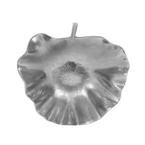 Christopher Knight Home® - Noble House - Calef Handcrafted Aluminum Decorative Leaf Plate, Raw Nickel