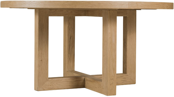 Hooker Furniture Driftwood 60-Inches Round Dining Table — Buckboard Sun‑Faded Oak Finish, Pedestal Base, Seats 6 Elegantly 6820-75223-80