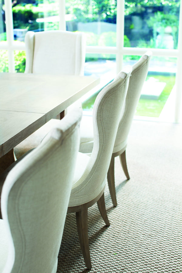 Bernhardt Bernhardt Santa Barbara 92" Rectangular Dining Table With Extending Leaves, Sandstone Cerused Oak Finish K1111