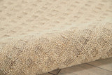 Nourison Perris PERR1 Handmade Woven No Border Indoor Only Contemporary  Rug Taupe, Taupe 100% Wool 99446224224