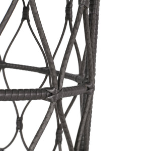 English Elm Christopher Knight Home® - BRUCE Wicker Rattan Coffee Table with Boho Weave Top, Durable Polyethylene Construction, 32.5"W Grey 70417.00GRY