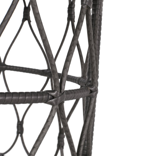 English Elm Christopher Knight Home® - BRUCE Wicker Rattan Coffee Table with Boho Weave Top, Durable Polyethylene Construction, 32.5"W Grey 70417.00GRY