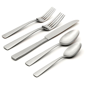 Lenox Oneida Nocha 20 Piece Everyday Flatware Set, Service for 4 Metallic, STAINLESS METAL H098020A