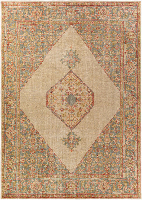 Surya Zahra 2' X 3' Handmade Wool Rug - Timeless, Durable, Low-maintenance Floor Covering For Any Room Dusty Sage Wool Zha2300-3656
