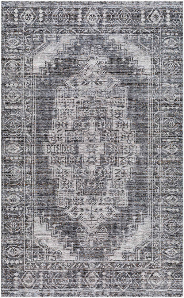Surya Zahra 2' X 3' Handmade Wool Rug - Timeless, Durable, Low-maintenance Floor Covering For Any Room Gray Recycled Pet Yarn Zha2304-3656