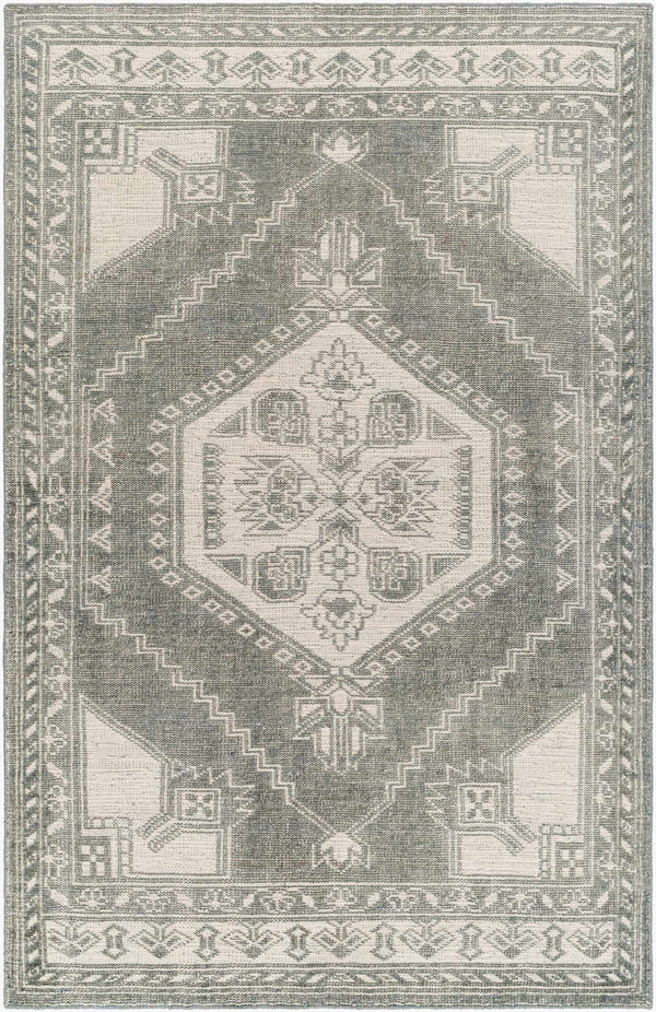 Surya Zahra 2' X 3' Handmade Wool Rug - Timeless, Durable, Low-maintenance Floor Covering For Any Room Dusty Sage Wool Zha2306-23