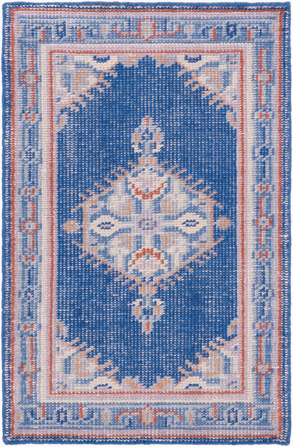 Surya Zahra 2' X 3' Handmade Wool Rug - Timeless, Durable, Low-maintenance Floor Covering For Any Room Dark Blue Nz Wool Zha4003-23
