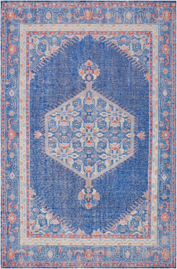 Surya Zahra 2' X 3' Handmade Wool Rug - Timeless, Durable, Low-maintenance Floor Covering For Any Room Dark Blue Nz Wool Zha4003-5686