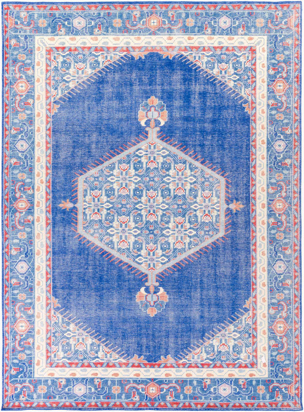 Surya Zahra 2' X 3' Handmade Wool Rug - Timeless, Durable, Low-maintenance Floor Covering For Any Room Dark Blue Nz Wool Zha4003-811