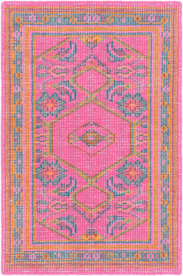 Surya Zahra 2' X 3' Handmade Wool Rug - Timeless, Durable, Low-maintenance Floor Covering For Any Room Magenta Nz Wool Zha4008-23