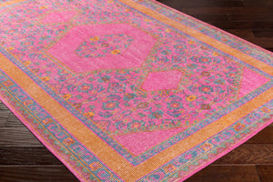 Surya Zahra 2' X 3' Handmade Wool Rug - Timeless, Durable, Low-maintenance Floor Covering For Any Room Magenta Nz Wool Zha4008-23