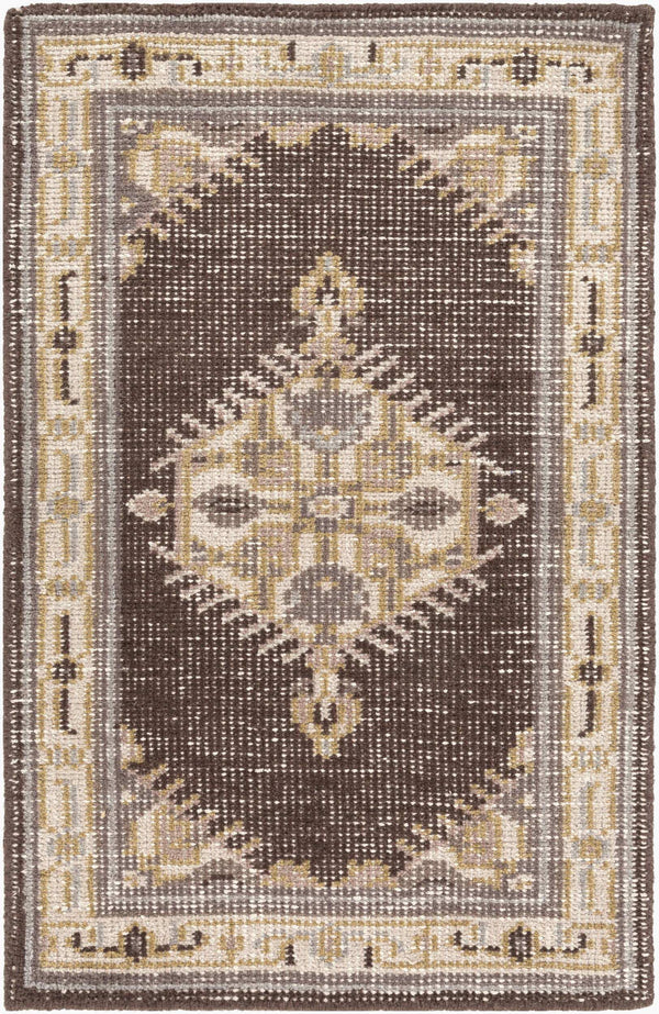 Surya Zahra 2' X 3' Handmade Wool Rug - Timeless, Durable, Low-maintenance Floor Covering For Any Room Brown Nz Wool Zha4011-23