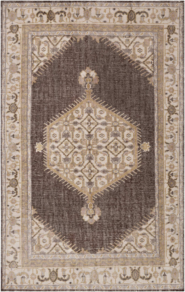 Surya Zahra 2' X 3' Handmade Wool Rug - Timeless, Durable, Low-maintenance Floor Covering For Any Room Brown Nz Wool Zha4011-5686