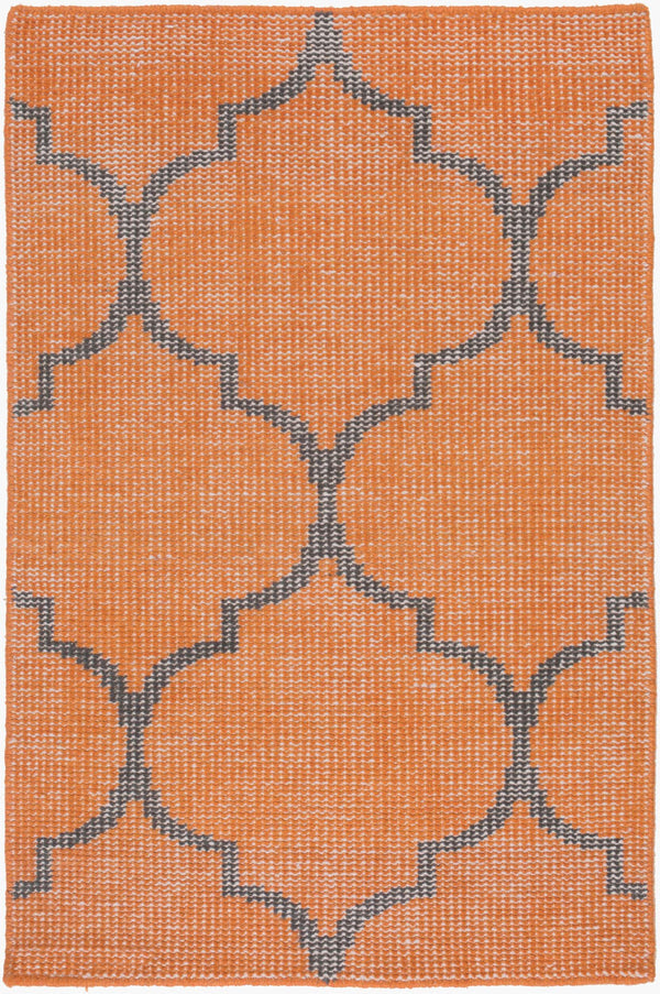Surya Zahra 2' X 3' Handmade Wool Rug - Timeless, Durable, Low-maintenance Floor Covering For Any Room Burnt Orange Wool Zha4014-23