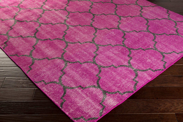 Surya Zahra 2' X 3' Handmade Wool Rug - Timeless, Durable, Low-maintenance Floor Covering For Any Room Fuchsia Wool Zha4016-3656