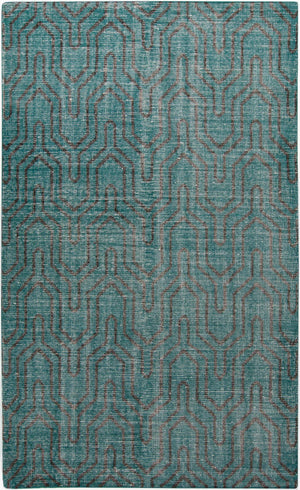 Surya Zahra 2' X 3' Handmade Wool Rug - Timeless, Durable, Low-maintenance Floor Covering For Any Room Deep Teal Wool Zha4021-23