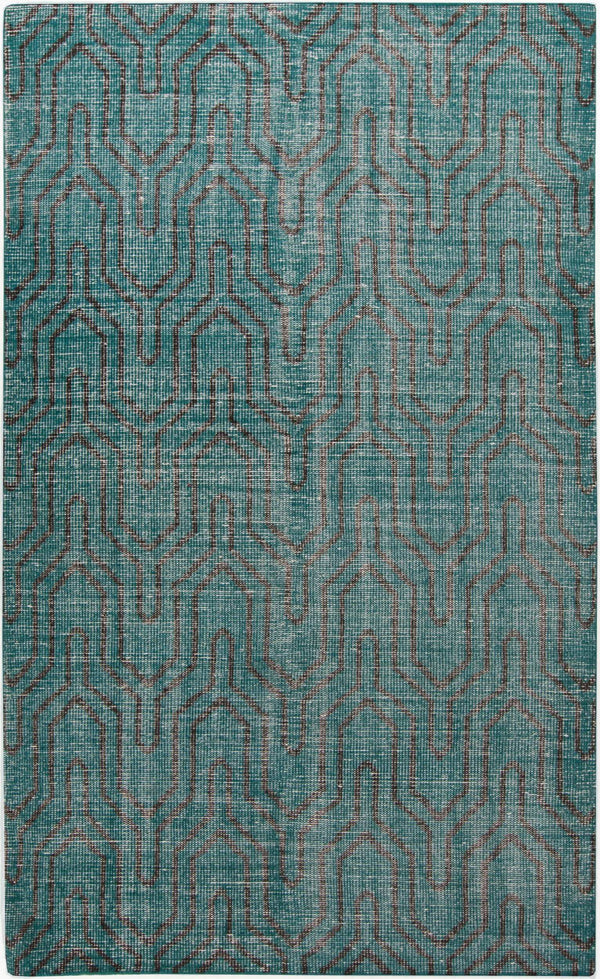 Surya Zahra 2' X 3' Handmade Wool Rug - Timeless, Durable, Low-maintenance Floor Covering For Any Room Deep Teal Wool Zha4021-23