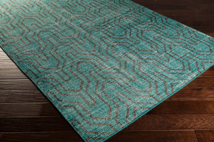 Surya Zahra 2' X 3' Handmade Wool Rug - Timeless, Durable, Low-maintenance Floor Covering For Any Room Deep Teal Wool Zha4021-23