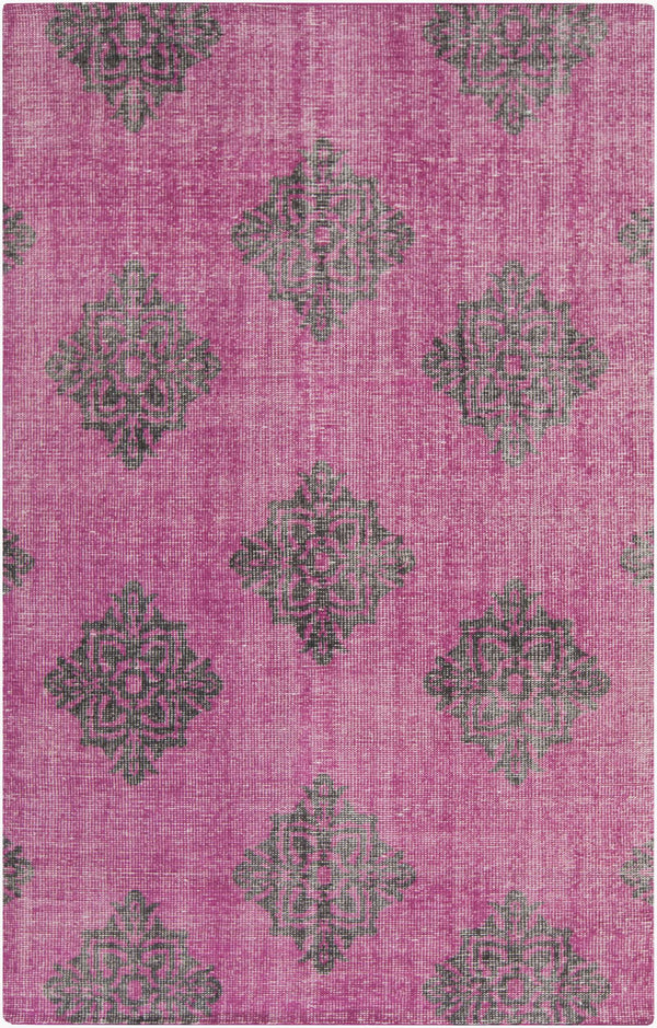 Surya Zahra 2' X 3' Handmade Wool Rug - Timeless, Durable, Low-maintenance Floor Covering For Any Room Fuchsia Wool Zha4022-5686