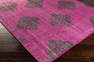 Surya Zahra 2' X 3' Handmade Wool Rug - Timeless, Durable, Low-maintenance Floor Covering For Any Room Fuchsia Wool Zha4022-5686