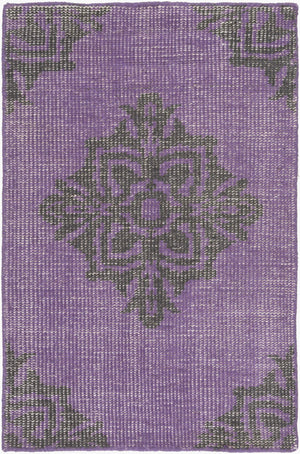 Surya Zahra 2' X 3' Handmade Wool Rug - Timeless, Durable, Low-maintenance Floor Covering For Any Room Medium Purple Wool Zha4023-3656