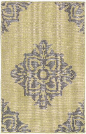 Surya Zahra 2' X 3' Handmade Wool Rug - Timeless, Durable, Low-maintenance Floor Covering For Any Room Green Wool Zha4024-3656