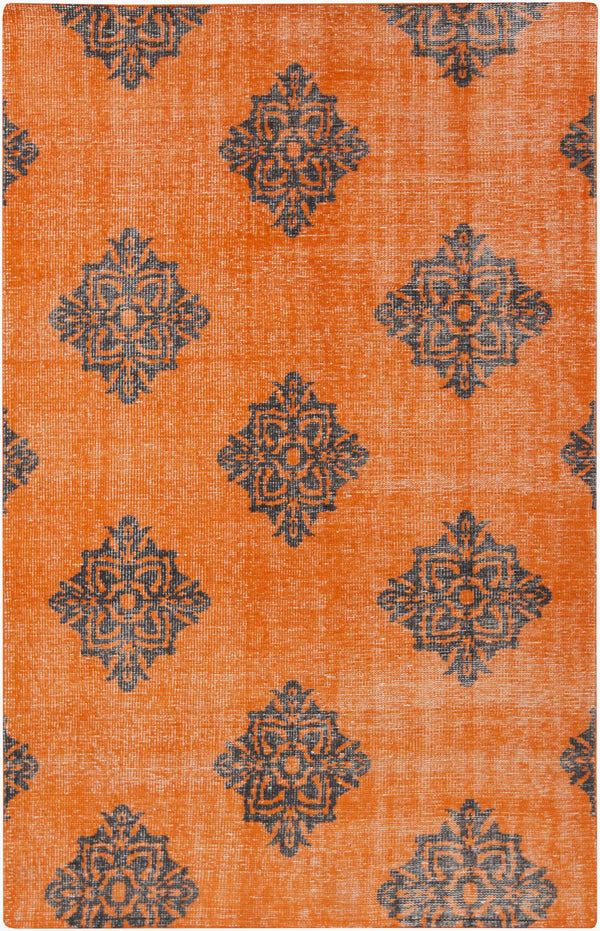 Surya Zahra 2' X 3' Handmade Wool Rug - Timeless, Durable, Low-maintenance Floor Covering For Any Room Burnt Orange Wool Zha4025-5686