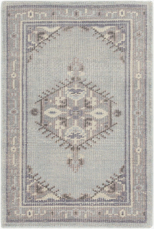 Surya Zahra 2' X 3' Handmade Wool Rug - Timeless, Durable, Low-maintenance Floor Covering For Any Room Pale Blue Nz Wool Zha4028-23