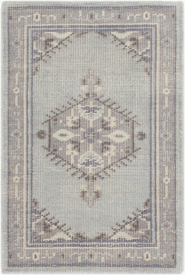 Surya Zahra 2' X 3' Handmade Wool Rug - Timeless, Durable, Low-maintenance Floor Covering For Any Room Pale Blue Nz Wool Zha4028-23