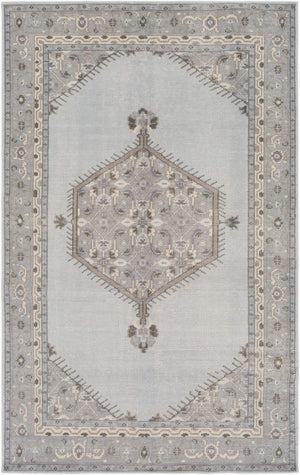 Surya Zahra 2' X 3' Handmade Wool Rug - Timeless, Durable, Low-maintenance Floor Covering For Any Room Pale Blue Nz Wool Zha4028-5686