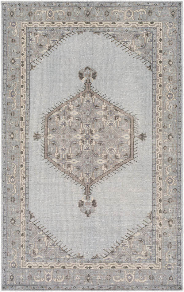 Surya Zahra 2' X 3' Handmade Wool Rug - Timeless, Durable, Low-maintenance Floor Covering For Any Room Pale Blue Nz Wool Zha4028-5686