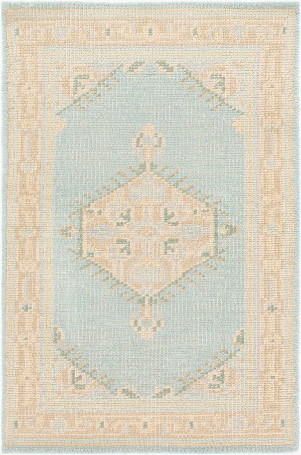 Surya Zahra 2' X 3' Handmade Wool Rug - Timeless, Durable, Low-maintenance Floor Covering For Any Room Light Sage Nz Wool Zha4029-23