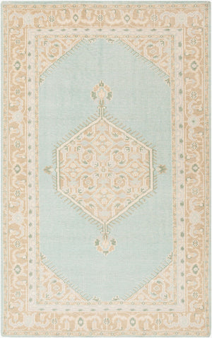 Surya Zahra 2' X 3' Handmade Wool Rug - Timeless, Durable, Low-maintenance Floor Covering For Any Room Light Sage Nz Wool Zha4029-5686
