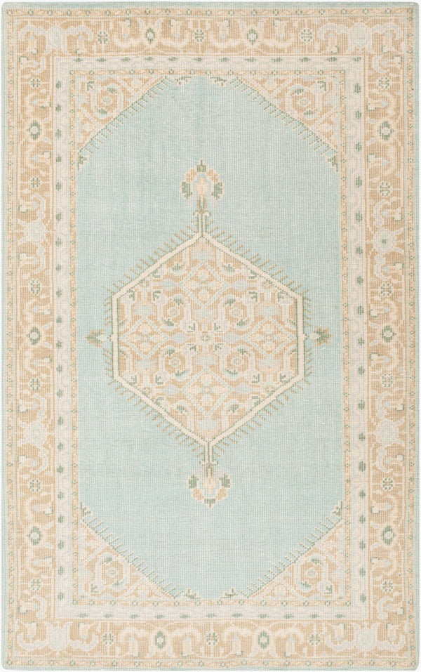 Surya Zahra 2' X 3' Handmade Wool Rug - Timeless, Durable, Low-maintenance Floor Covering For Any Room Light Sage Nz Wool Zha4029-5686