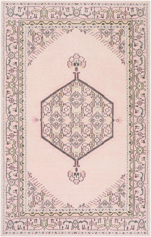 Surya Zahra 2' X 3' Handmade Wool Rug - Timeless, Durable, Low-maintenance Floor Covering For Any Room Light Pink Nz Wool Zha4049-5686