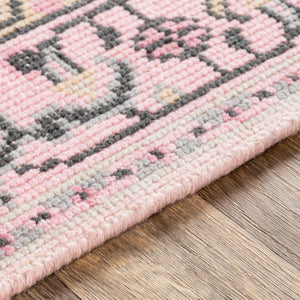 Surya Zahra 2' X 3' Handmade Wool Rug - Timeless, Durable, Low-maintenance Floor Covering For Any Room Light Pink Nz Wool Zha4049-5686