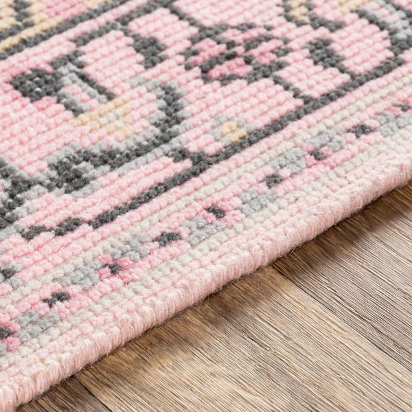 Surya Zahra 2' X 3' Handmade Wool Rug - Timeless, Durable, Low-maintenance Floor Covering For Any Room Light Pink Nz Wool Zha4049-5686