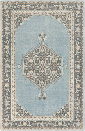 Surya Zahra 2' X 3' Handmade Wool Rug - Timeless, Durable, Low-maintenance Floor Covering For Any Room Aqua Nz Wool Zha4050-23