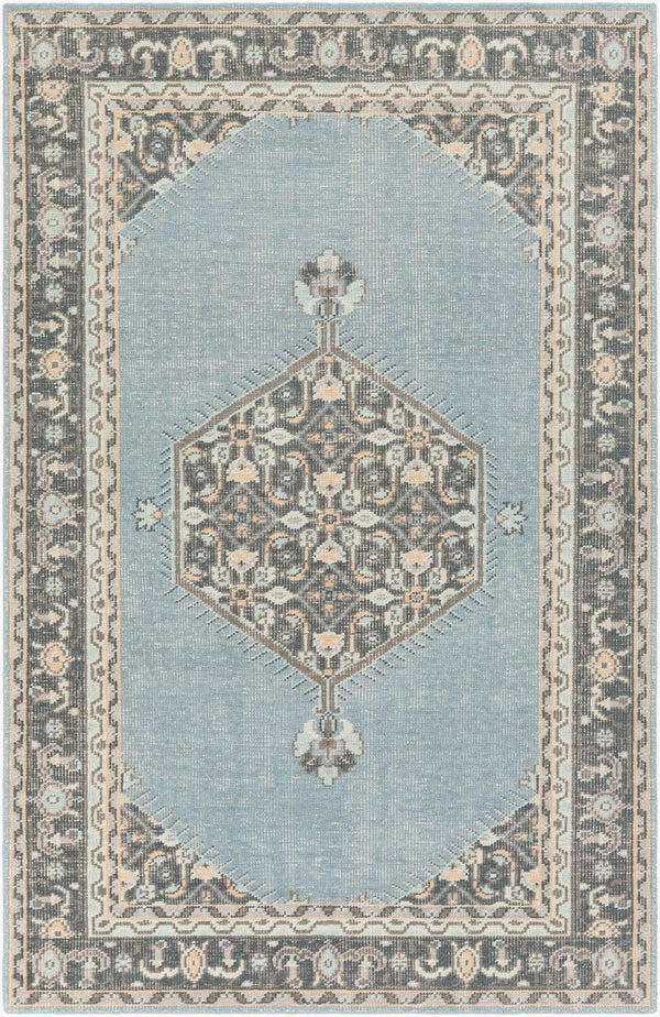 Surya Zahra 2' X 3' Handmade Wool Rug - Timeless, Durable, Low-maintenance Floor Covering For Any Room Aqua Nz Wool Zha4050-23