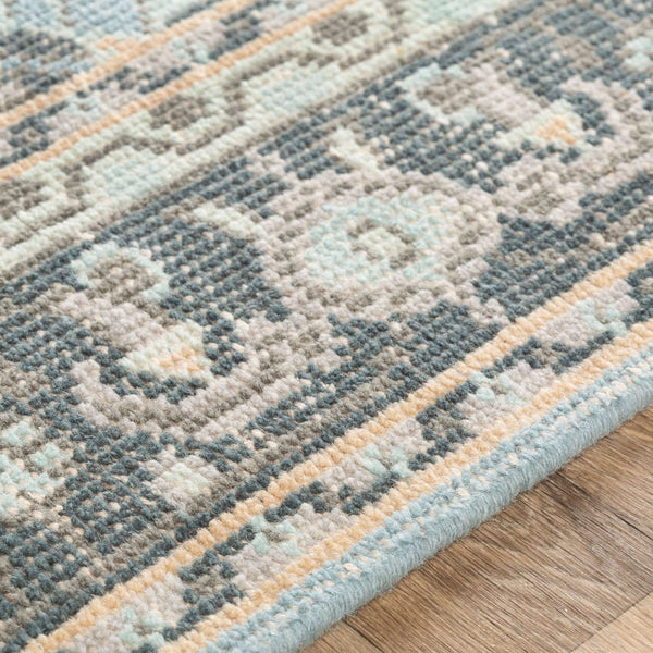 Surya Zahra 2' X 3' Handmade Wool Rug - Timeless, Durable, Low-maintenance Floor Covering For Any Room Aqua Nz Wool Zha4050-23