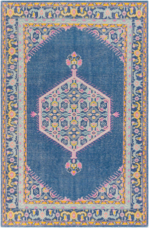 Surya Zahra 2' X 3' Handmade Wool Rug - Timeless, Durable, Low-maintenance Floor Covering For Any Room Dark Blue Nz Wool Zha4051-5686