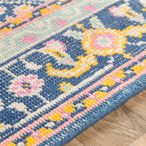 Surya Zahra 2' X 3' Handmade Wool Rug - Timeless, Durable, Low-maintenance Floor Covering For Any Room Dark Blue Nz Wool Zha4051-5686