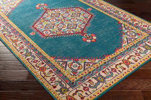 Surya Zahra 2' X 3' Handmade Wool Rug - Timeless, Durable, Low-maintenance Floor Covering For Any Room Medium Green Nz Wool Zha4052-23