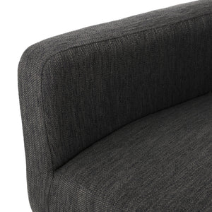 English Elm Arm Chair Upholstered Track Arm Contemporary Accent Seat for Living Room Reading Nook 69409.00CHAR