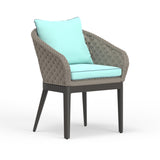 Marbella Dining Chair in Dupione Celeste, No Welt SW4501-1-8067 Sunset West