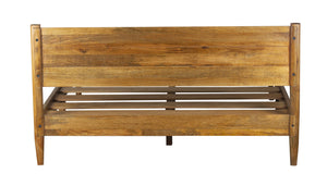 Porter Designs Porter Sunset Solid Mango Wood Queen Bed - Mid-century Elegance With Durable Design & Easy Assembly Brown Wood 04-108-14-8623