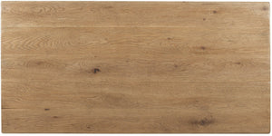 Hooker Furniture Driftwood Rectangular Cocktail Table With Buckboard Finish, Rustic Oak Look, Lower Shelf Storage And Sturdy Base Light Wood 6820-80110-80