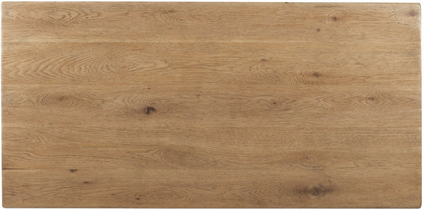 Hooker Furniture Driftwood Rectangular Cocktail Table With Buckboard Finish, Rustic Oak Look, Lower Shelf Storage And Sturdy Base Light Wood 6820-80110-80