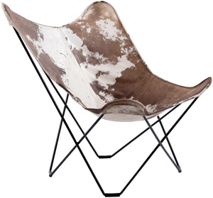 Nizhoni ZHO-002 35"H x 31"W x 31"D Lounger ZHO-002  Upholstery: Dark BrownTop: Dark Brown; Base: Black Surya