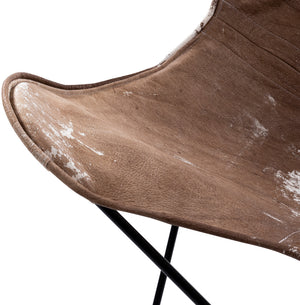 Nizhoni ZHO-002 35"H x 31"W x 31"D Lounger ZHO-002  Upholstery: Dark BrownTop: Dark Brown; Base: Black Surya